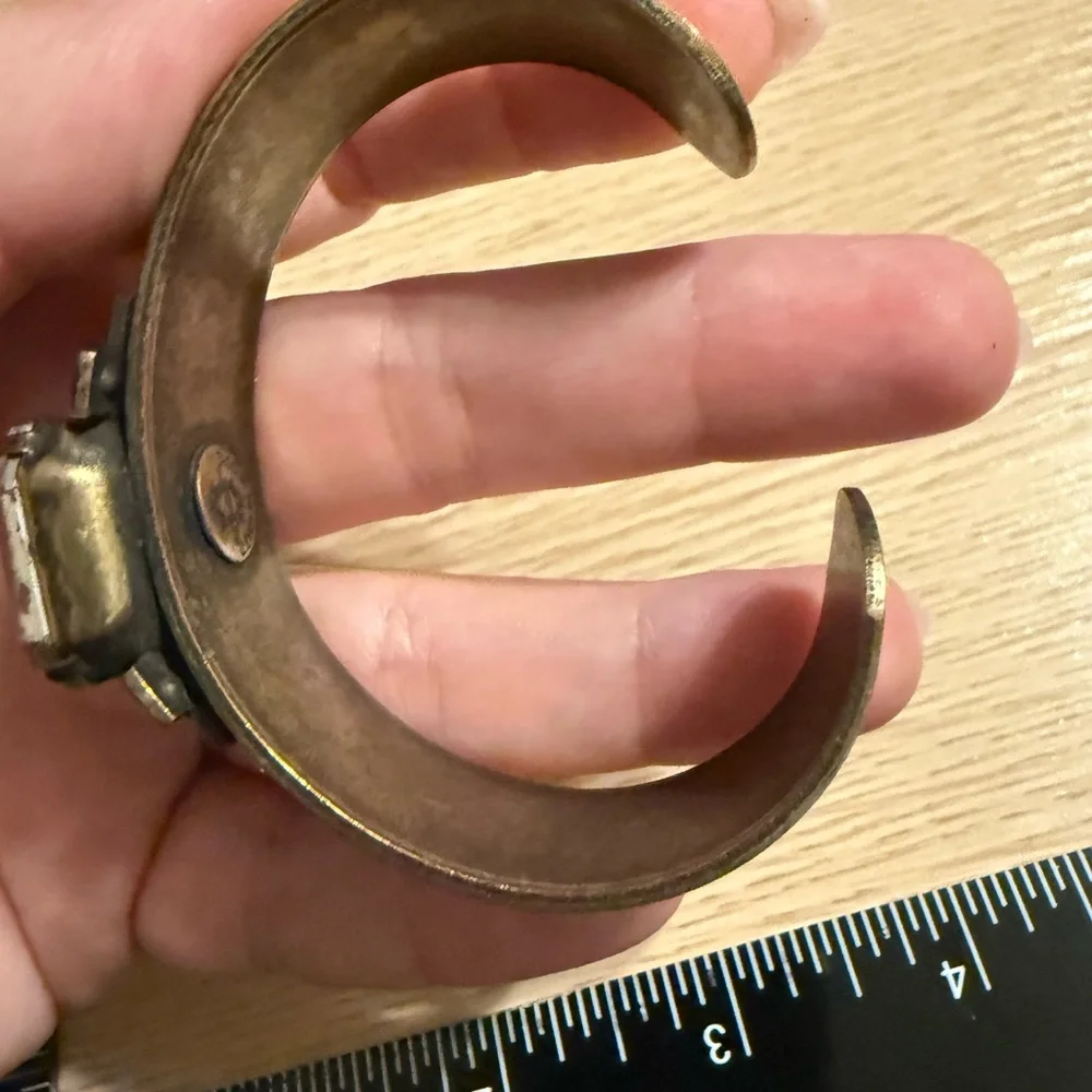 Loren Hope Antique Gold Cuff Bracelet - Picture 4 of 7